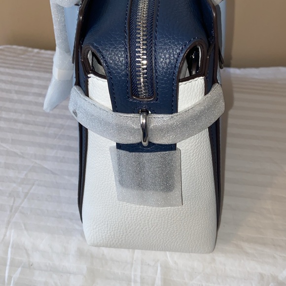 Michael Kors Mercer MediumColor-Block Belted Satchel - Picture 4 of 5